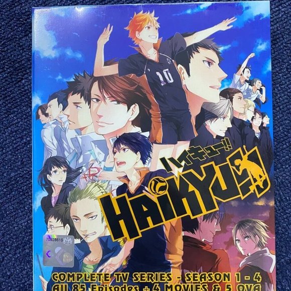 Haikyu!! (Season 1-4) DVD (1-85end + 4 Movie + 5OVA) ENGLISH DUBBED, New/Sealed